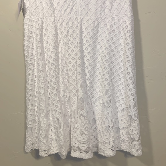 Lane Bryant size 18 white lace dress zipper back - Picture 4 of 6